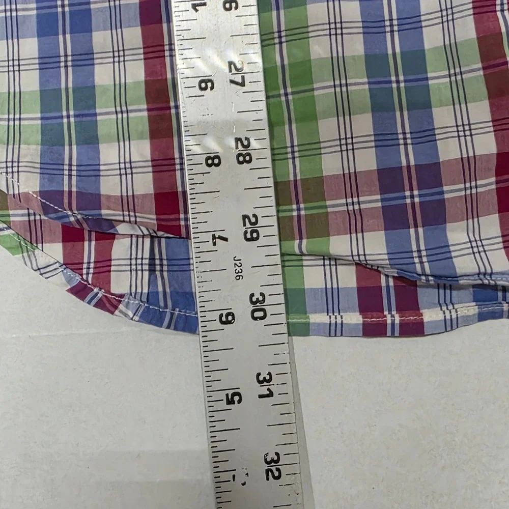 Banana Republic Softwash Tailored‎ Slim Fit Plaid Button Down Shirt L